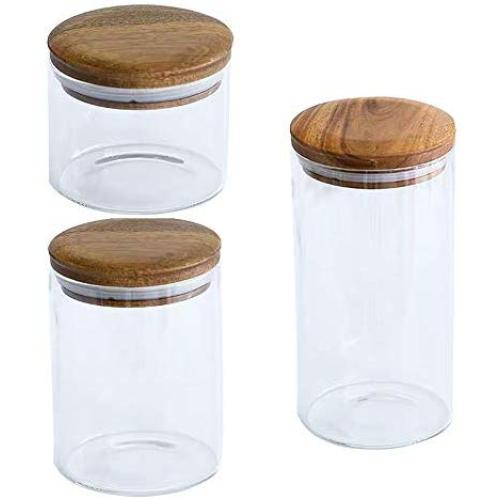 Glass Sealed Jars, Moisture-Proof Kitchen Food Containers, Storage Of Spices/Pasta/Oatmeal/Coffee Beans