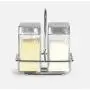 Kitchen Storage Containers Control Bottle Glass Jars,European Spice Rack Style Salt And Pepper Cans Soy Sauce Vinegar Bottle Five-Piece Suit