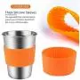 Tasses en acier inoxydable pour enfants avec couvercles en silicone et paille, Kereda, 5 packs de gobelets de 12 oz. Écologiques et sans BPA pour adultes, enfants et bébés. Tasses en acier inoxydable pour enfants avec couvercles en silicone et paille, Kereda, 5 packs de gobelets de 12 oz. Écologiques et sans BPA pour adultes, enfants et bébés.