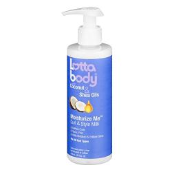 Lotta Body Coconut and Shea Oils Moisturize Me Curl and Style Milk, 8 Ounce