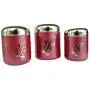 Rastogi Handicrafts Boîtes de Rangement pour Tasses/Thé/Sucre/Café – Ensemble de 3 en Acier Inoxydable / Impression Feuilles – Coffret Cadeau Diwali – EXPÉDITION RAPIDE Rastogi Handicrafts Boîtes de Rangement pour Tasses/Thé/Sucre/Café – Ensemble de 3 en Acier Inoxydable / Impression Feuilles – Coffret Cadeau Diwali – EXPÉDITION RAPIDE