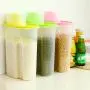 Nameyio Transparent Plastic Sealed Fresh-keeping Food Storage Container Storage Jar Food Storage & Organization Sets