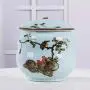 Ceramic Cereal Containers Canister Jar with Lids, Airtight Large Food Storage Containers for Kitchen Pantry Organization Flour Rice Candy Bulk, 8L, 25x23cm Ceramic Cereal Containers Canister Jar with Lids, Airtight Large Food Storage Containers for Kitchen Pantry Organization Flour Rice Candy Bulk, 8L, 25x23cm
