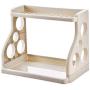 Lifechange 2-Layer Detachable Folding Kitchen Shelf, Bathroom Storage Rack,Spice Rack Combination Storage Rack,Nightstand End Table Bookcase Desktop