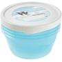 keeeper Freeze Food Box Mia Polar 1, 75L Round 4 Pieces in Blue, 4-Piece