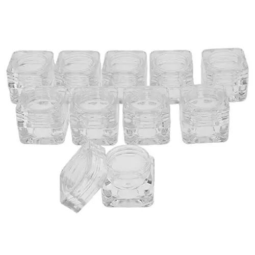 20 Pack Leere Plastik Kosmetik Probenbehälter, 5g Klare Glasbehälter mit Schraubverschluss