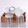 erioctry 120ml/4 Oz Jars PET Plastic Empty Cosmetic Containers Cases with Silver Aluminum Caps Cream Lotion Box Ointments Bottle Food Bottle Makeup Pot Jar Pack of 6