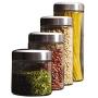 Kamenstein 5117359 Glass Canisters, Set of 4