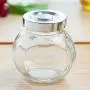 HIZLJJ 10Pcs Small Glass Canister with Lid,Clear Airtight Sealed Spice Jars Set of 10,Kitchen Containers for Herbs or Apothecary