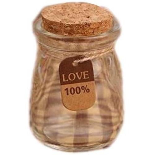 10 Pcs 100 ml Pudding Glass Bottle Jam Jar for Storage Candy Cans Storage Transparent Glass Jars