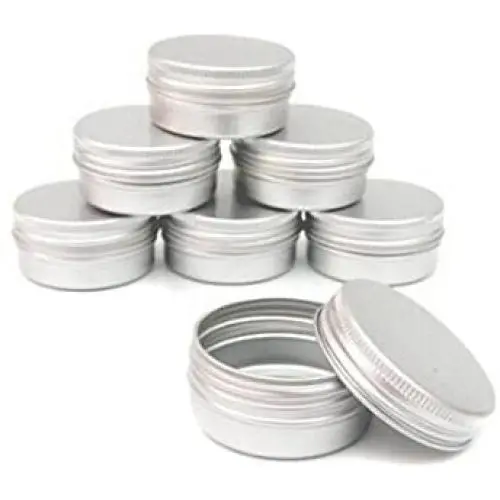 12Pcs Aluminum Empty Cosmetic Boxs Vial Bottles Round Pot Jars with Screw Cap 5ml/10ml/15ml/30ml/50ml for Makeup Cream Sample Powder Tins Containers (10ml) 12Pcs Aluminum Empty Cosmetic Boxs Vial Bottles Round Pot Jars with Screw Cap 5ml/10ml/15ml/30ml/50ml for Makeup Cream Sample Powder Tins Containers (10ml)