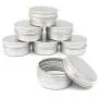 12Pcs Aluminum Empty Cosmetic Boxs Vial Bottles Round Pot Jars with Screw Cap 5ml/10ml/15ml/30ml/50ml for Makeup Cream Sample Powder Tins Containers (10ml) 12Pcs Aluminum Empty Cosmetic Boxs Vial Bottles Round Pot Jars with Screw Cap 5ml/10ml/15ml/30ml/50ml for Makeup Cream Sample Powder Tins Containers (10ml)