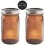 Ball Mason Jars 32 oz Wide Mouth Amber Colored Glass Bundle with Non Slip Jar Opener- Set of 2 Quart Size Mason Jars - Canning Glass Jars with Lids Ball Mason Jars 32 oz Wide Mouth Amber Colored Glass Bundle with Non Slip Jar Opener- Set of 2 Quart Size Mason Jars - Canning Glass Jars with Lids
