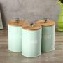 Canisters Storage Jars Sevenmore 3Pcs Tea Sugar Coffee Canisters Storage Jars Kitchen Spice Container Empty Jar