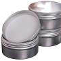 CTKcom 12-Pack 120 ML Screw Top Round Steel Tins,Aluminum Tin Jars,4-Ounce Gram Jar, Cosmetic Sample Containers, For Lip Balm, Salve, Crafts, Cosmetic, Candles, Storage Kit(Pack of 12)