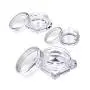 10er Transparente Kleine Flaschen 2g/2,5g Kosmetik Leere Jar Pot Augenbrauen Lippenbalsam Gesichtskreemusterbehälter (Größe: A#)