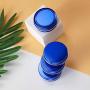 31pcs 1oz/30ml Blue Aluminum Tin Jar with Screw Lid and Blank Labels