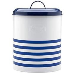 Prestige Vintage Steel 31x23 cm Large Navy Stripes Canister - Blue/White