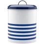 Prestige Vintage Steel 31x23 cm Large Navy Stripes Canister - Blue/White