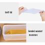 Kitchen noodle storage box/plastic transparent storage box/square food storage box