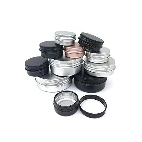 10PCS Silver Cream Jar Tin Cosmetic Lip Balm Containers Nail Derocation Crafts Pot Refillable Bottle Screw Thread Empty Aluminum,15g 40X18mm 10PCS Silver Cream Jar Tin Cosmetic Lip Balm Containers Nail Derocation Crafts Pot Refillable Bottle Screw Thread Empty Aluminum,15g 40X18mm