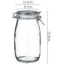 Bouteilles de stockage en verre pour café, épices, thés, bonbons, contenants de cuisine, 1500 ml