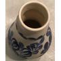 Retro Wloclawek Fajans Polish Pottery Hand Painted Blue & White Vase Jug
