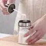 Glas Gewürzflasche Salzbehälter Spice Jar mit Löffel – Kreative Edelstahl-Aufbewahrungsbox für die Küche
