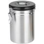 Suneric Airtight Coffee Canister | Vacuum Sealed Container With Cantilever Lid | Co2 Gas Release Wicovalve & Numerical Day/Month Tracker | Include Stainless Steel Coffe Measuring Scoop (Large)