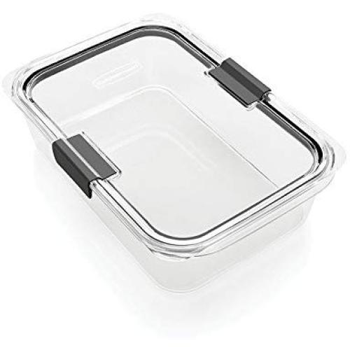 Rubbermaid Brilliance Food Storage Container, 100% Leak-Proof, Large, 9.6 Cup