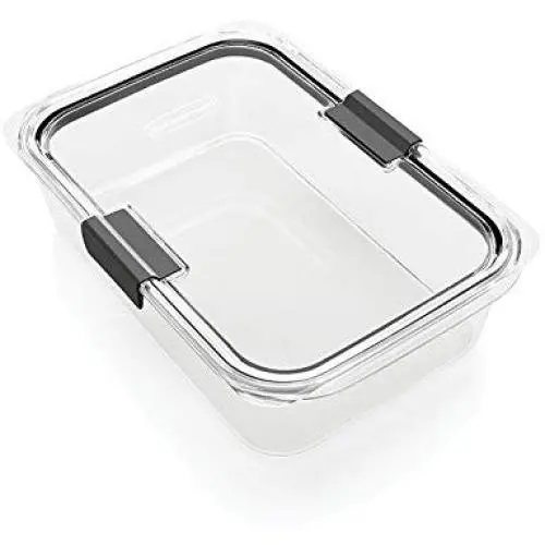Rubbermaid Brilliance Food Storage Container, 100% Leak-Proof, Large, 9.6 Cup