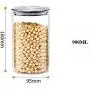Glass Food Storage Containers with Metal Lids Transparent Kitchen Canisters Big and Small Airtight Food Jar for Pantry Glass Airtight Food Storage Containers Glass Food Storage Containers with Metal Lids Transparent Kitchen Canisters Big and Small Airtight Food Jar for Pantry Glass Airtight Food Storage Containers