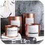 Iron Rose Gold Nordic Storage Tank Planting Pot Groceries Aromatherapy Jewelry Candy Storage Jar Home Organizer Decor,Rose Gold S