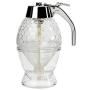 GrayGraygood Honey Dispenser Syrup Sugar Jar Crystal Transparent Honey Storage Container Bottle