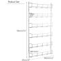6 Tier Spice Rack Wall Mount Kitchen Door Jar Cabinet Organizer Storage Pantry 6 Tier Spice Rack Wall Mount Kitchen Door Jar Cabinet Organizer Storage Pantry