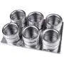 Hot Clear Lid Magnetic Spice Tin Jar Stainless Steel Spice Sauce Storage Container Jars Kitchen Accessories,6Pcs Hot Clear Lid Magnetic Spice Tin Jar Stainless Steel Spice Sauce Storage Container Jars Kitchen Accessories,6Pcs