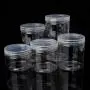 Contenants Ronds en PET Transparent XISAOK, Pots à Condiments Scellés avec Couvercle Transparent Contenants Ronds en PET Transparent XISAOK, Pots à Condiments Scellés avec Couvercle Transparent
