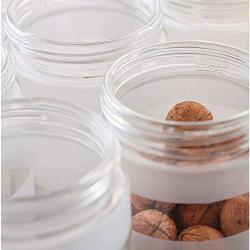 ZAQXSW Kitchen glass jar glass jar with cover grain storage storage tea cans food sealed cans (Size : 800ml)