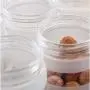Bocal en verre ZAQXSW avec couvercle pour stockage grain, thé, aliments - Récipient scellé (Capacité : 800ml)