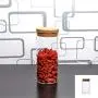 Clear Glass Canister Jar Bottle Treat Tea Storage Container with Cork suit for Kitchen Decoration