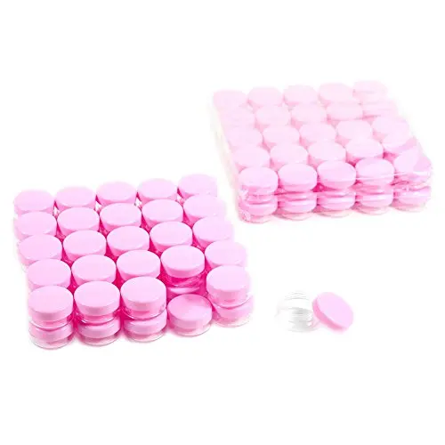 Tiny Sample Containers 3 Gram Sample Jars 100pcs Makeup Sample Containers with Lids Tiny Sample Containers 3 Gram Sample Jars 100pcs Makeup Sample Containers with Lids