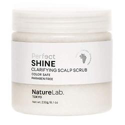 NatureLab Tokyo Perfect Shine Clarifying Scalp Scrub - Exfoliating Scalp Sugar Scrub with Hyaluronic Acid + Iridescent Pearl, Detox and Clear Buildup for Shiny Hair (8.1 oz / 230 Grams)