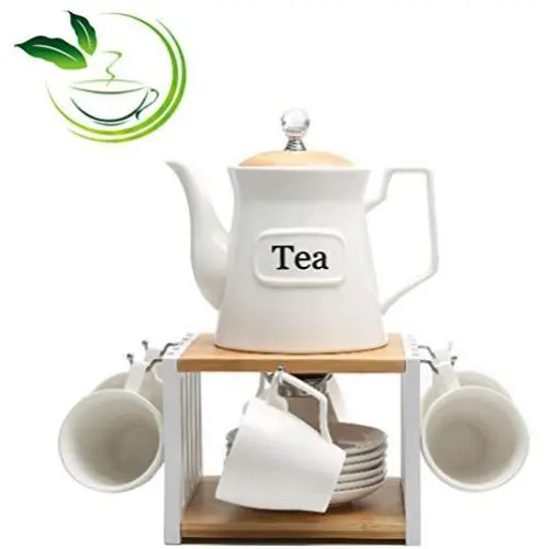 Teapot set Ceramic Vintage 800ml Large capacity,6 cups,Water storage jar the Chinese tea culture Green Jasmine Flowers Black Tea Coffee milk,living room,tea lovers 14 pieces in total white Teapot set Ceramic Vintage 800ml Large capacity,6 cups,Water storage jar the Chinese tea culture Green Jasmine Flowers Black Tea Coffee milk,living room,tea lovers 14 pieces in total white