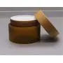 2 Pack 150G/5OZ Empty Amber Plastic Face Cream Bottle Jars with Bamboo Cap and Inner Liners Refillable Cosmetic Eye Cream Lotions Emulsion Body Scrub Ointments Vials Makeup Travel Size Container Set 2 Pack 150G/5OZ Empty Amber Plastic Face Cream Bottle Jars with Bamboo Cap and Inner Liners Refillable Cosmetic Eye Cream Lotions Emulsion Body Scrub Ointments Vials Makeup Travel Size Container Set