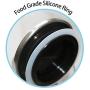 Glass Airtight Cans/Food Storage Jar/Glass Storage Canister With Stainless Steel Lid Tea Coffee Beans Storage Container,1000Ml 3pcs