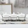 3 piece Ceramic Nordic Creative Seasoning Box Bottle Home Seasoning Jar Salt Can with Lid Kitchen Storage Tank Wedding Gift,C 3 piece Ceramic Nordic Creative Seasoning Box Bottle Home Seasoning Jar Salt Can with Lid Kitchen Storage Tank Wedding Gift,C