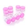 10 Pink Lid Plastic Empty Makeup Cosmetic Cream Jar Pot Bottle Container