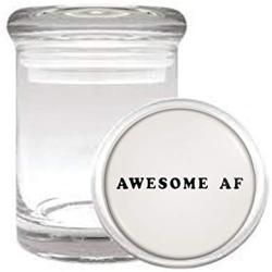 Awesome AF Funny Medical Odorless Glass Jar