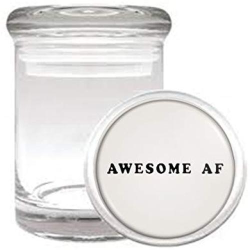 Awesome AF Funny Medical Odorless Glass Jar