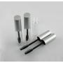 5PCS 10ML/0.34oz Empty Refillable Plastic Clear Mascara Eyelash Tube Bottle Jars Cosmetic Makeup Vial Storage Holder Container with Inner Plug and Brush for Mascara Eyelash Growth Oil(Silver Cap)